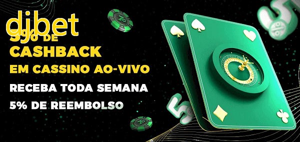 Promoções do cassino ao Vivo djbet